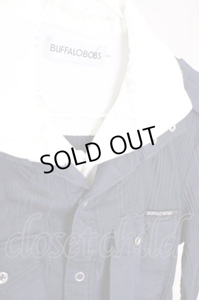 画像4: BUFFALO BOBS / Fairyフェイクレイヤード半袖シャツ 2 ブラック T-24-09-13-024-BU-sh-YM-ZT165 (4)