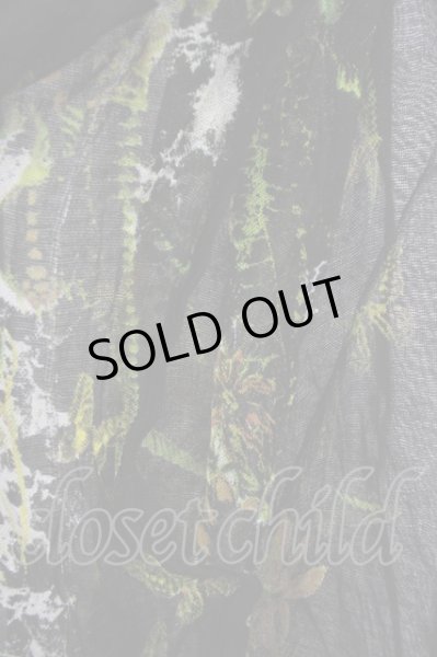 画像4: KMRii / BotanicMagnoliaPoncho/RFL【別注】 W/F ブラック T-24-09-13-028-KM-to-YM-ZT165 (4)