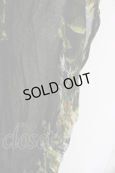 画像5: KMRii / BotanicMagnoliaPoncho/RFL【別注】 W/F ブラック T-24-09-13-028-KM-to-YM-ZT165 (5)