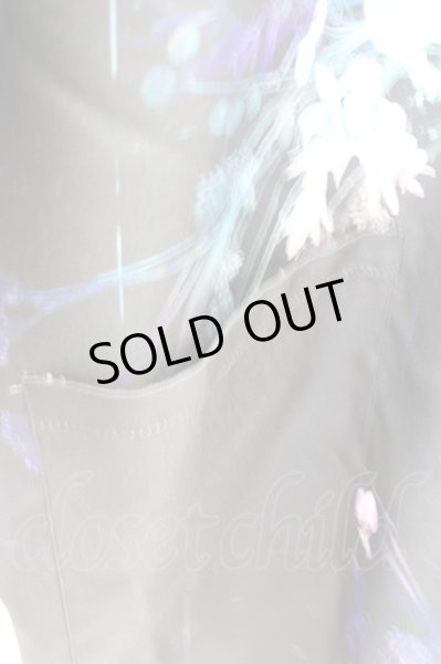 画像5: CIVARIZE / Civilizationフラワー総柄着物カーディガン F ブラックｘブルー T-24-09-13-029-CI-to-YM-ZT165 (5)