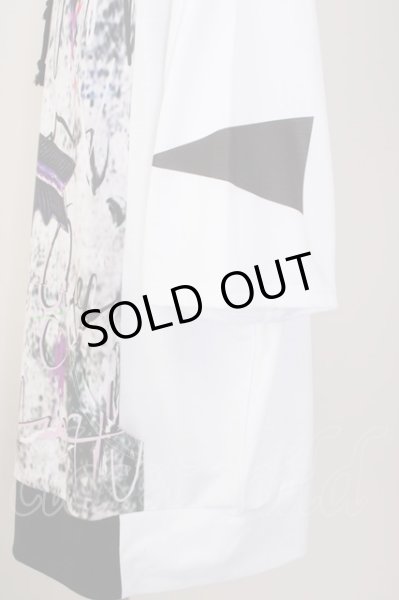 画像3: KMK(KINGLY MASK) / 切り替えBIG　半袖パーカー  ホワイト T-24-09-13-030-KM-to-YM-ZT (3)