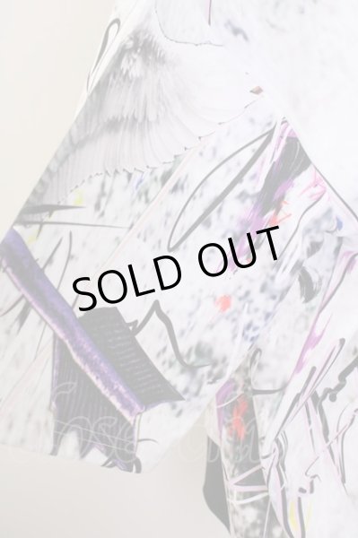 画像4: KMK(KINGLY MASK) / 切り替えBIG　半袖パーカー  ホワイト T-24-09-13-030-KM-to-YM-ZT (4)