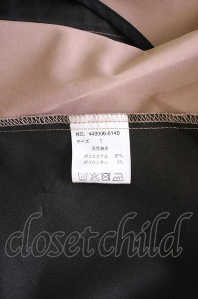 画像6: NO ID. BLACK / アシンメトリーノーカラーライダース 1 ベージュ T-24-09-13-034-NO-sh-YM-ZT166 (6)