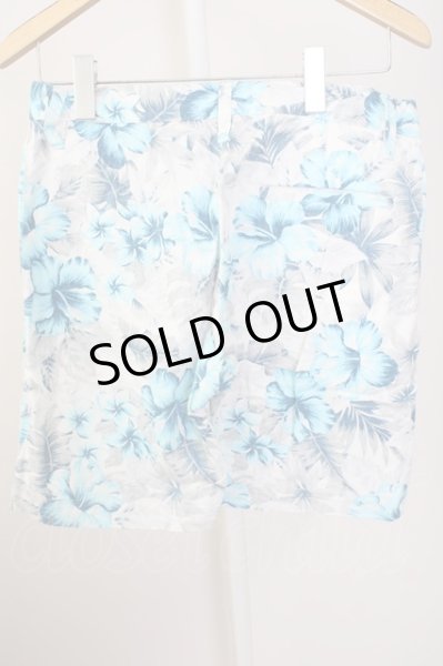 画像2: GOSTAR DE FUGA / トロピカルプリントショートパンツ 44 ブルー T-24-09-13-037-GO-pa-YM-ZT166 (2)