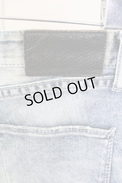 画像7: FUGA / Maleficium クラッシュ加工デニムショートパンツ 44 ライトブルー T-24-09-13-039-FU-pa-YM-ZT (7)