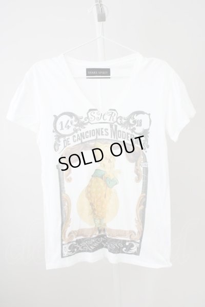 画像1: 【WINTERセール】SHARE SPIRIT / Tシャツ.サーカススカル S ホワイト T-24-09-13-006-SH-ts-YM-ZT190