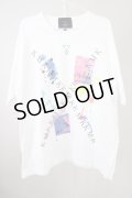 KMK(KINGLY MASK) / ペインティングBIG Tシャツ F ホワイト T-24-09-13-007-KM-ts-YM-ZT190