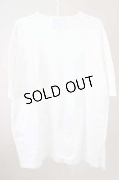 画像2: KMK(KINGLY MASK) / ペインティングBIG Tシャツ F ホワイト T-24-09-13-007-KM-ts-YM-ZT190 (2)