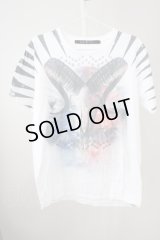 【WINTERセール】NO ID. BLACK / グラフィックTEE Tシャツ 1 ホワイト T-24-09-13-008-NO-sh-YM-ZT190