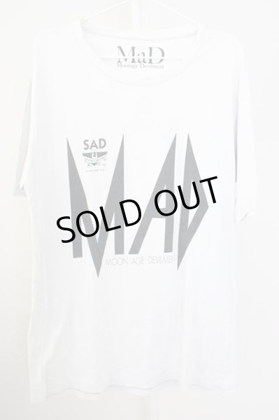 画像1: Moonage Devilment(清春) / ×THRASHERコラボ 「MAD」 BIG-Tシャツ F ライトグレー T-24-09-13-009-MO-ts-YM-ZT190 (1)