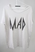 【WINTERセール】Moonage Devilment（清春） / MADプリントBIG Tシャツ F ベージュ T-24-09-13-010-MO-ts-YM-ZT190