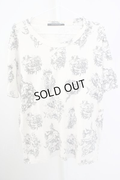 画像1: 【WINTERセール】Moonage Devilment（清春） / エンジェル総柄プリントTシャツ 46 アイボリー T-24-09-13-011-MO-ts-YM-ZT190