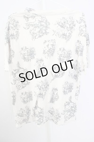 画像2: Moonage Devilment（清春） / エンジェル総柄プリントTシャツ 46 アイボリー T-24-09-13-011-MO-ts-YM-ZT190 (2)