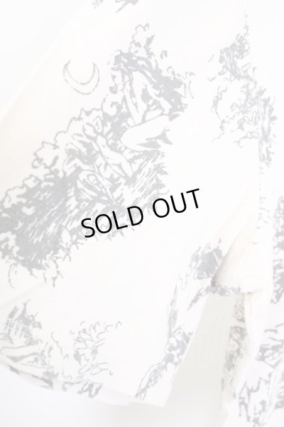 画像4: 【WINTERセール】Moonage Devilment（清春） / エンジェル総柄プリントTシャツ 46 アイボリー T-24-09-13-011-MO-ts-YM-ZT190