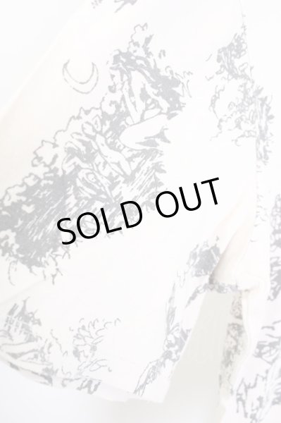 画像4: Moonage Devilment（清春） / エンジェル総柄プリントTシャツ 46 アイボリー T-24-09-13-011-MO-ts-YM-ZT190 (4)