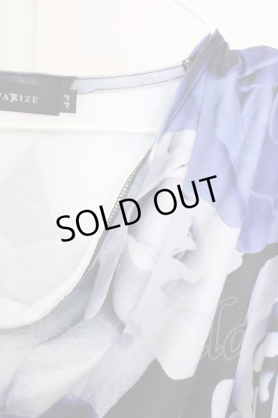 画像3: CIVARIZE / Iris ドレープ花柄Tシャツ 44 ブルー T-24-09-13-015-CI-ts-YM-ZT (3)