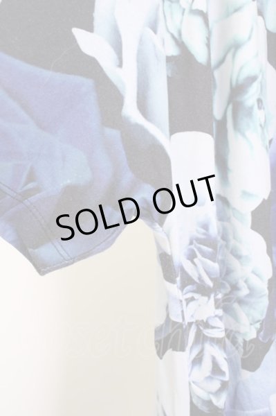 画像4: CIVARIZE / Iris ドレープ花柄Tシャツ 44 ブルー T-24-09-13-015-CI-ts-YM-ZT (4)