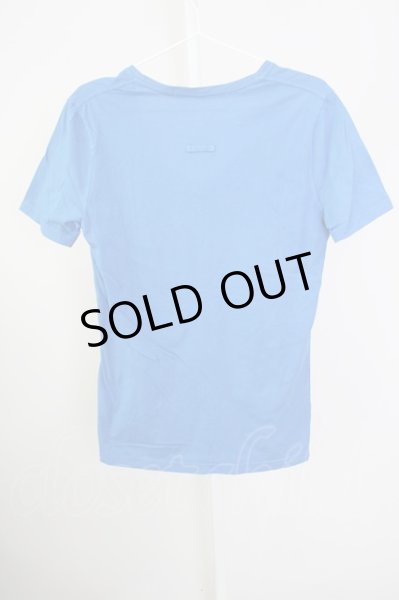 画像2: NO ID. / Tシャツ.Vネック 1 ブルー T-24-09-13-016-NO-ts-IG-ZT165 (2)