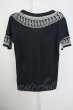 画像2: NO ID. / Tシャツ.エスニック柄 1 ブラック T-24-09-13-017-NO-ts-IG-ZT165 (2)