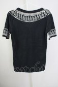 画像2: 【WINTERセール】NO ID. / Tシャツ.エスニック柄 1 ブラック T-24-09-13-017-NO-ts-IG-ZT165 (2)