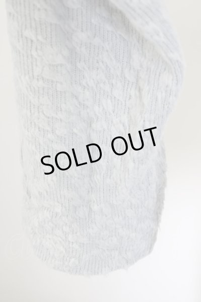 画像4: FranCisT_MOR.K.S. / 立体ジャガードVネックニットソー 3 グレー T-24-09-24-002-Fr-to-YM-ZT375 (4)