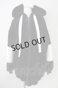 TRAVAS TOKYO / バックロゴファーパーカー F ブラック T-24-09-24-014-TR-ou-YM-ZT-M125