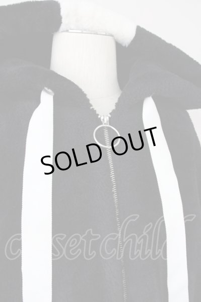 画像4: TRAVAS TOKYO / バックロゴファーパーカー F ブラック T-24-09-24-014-TR-ou-YM-ZT-M125 (4)