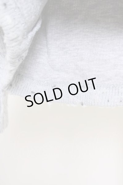 画像6: FranCisT_MOR.K.S. / 立体ジャガードVネックニットソー 3 グレー T-24-09-24-002-Fr-to-YM-ZT375 (6)