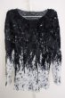 画像1: CIVARIZE / バイカラーフェザーヤーンプルオーバーニット’19AW 44 ブラック T-24-09-24-003-CI-to-YM-ZT375 (1)