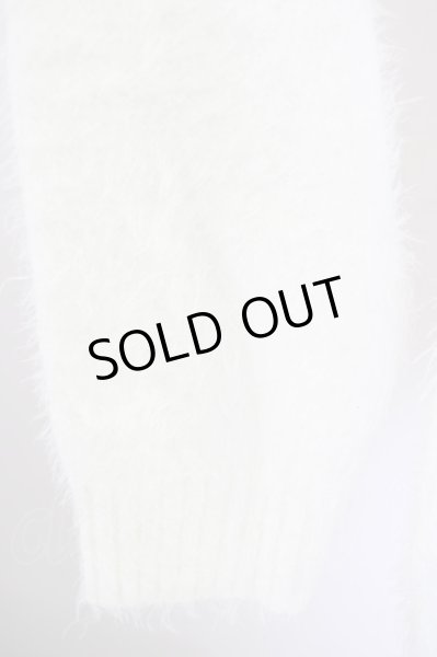 画像4: BUFFALO BOBS / MUKKU-V/HOUNDSTOOTHフェザーモールニット 2-3 ホワイト T-24-09-24-001-BU-to-YM-ZT375 (4)