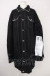 画像1: AFYF（rovtski） / バックパッチ LONG DENIM　Gジャン  ブラック T-24-09-24-008-AF-ou-YM-ZT-M017 (1)