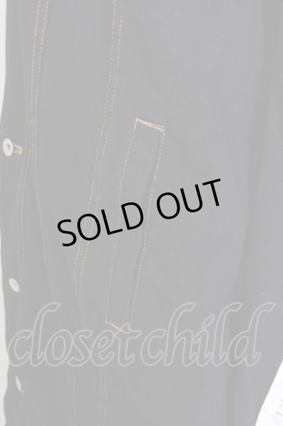 画像5: AFYF（rovtski） / バックパッチ LONG DENIM　Gジャン  ブラック T-24-09-24-008-AF-ou-YM-ZT-M017 (5)