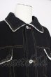 画像6: AFYF（rovtski） / バックパッチ LONG DENIM　Gジャン  ブラック T-24-09-24-008-AF-ou-YM-ZT-M017 (6)
