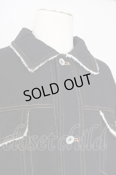 画像6: AFYF（rovtski） / バックパッチ LONG DENIM　Gジャン  ブラック T-24-09-24-008-AF-ou-YM-ZT-M017 (6)