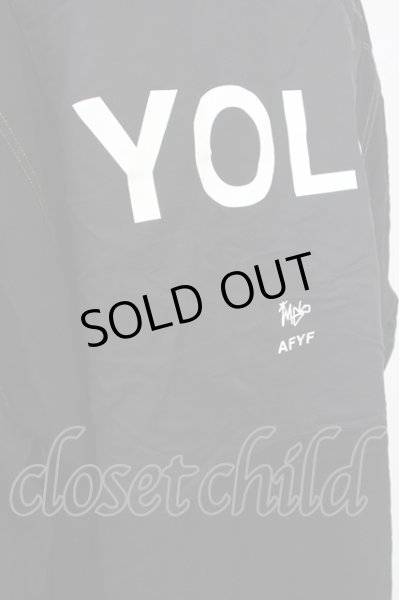 画像8: AFYF（rovtski） / バックパッチ LONG DENIM　Gジャン  ブラック T-24-09-24-008-AF-ou-YM-ZT-M017 (8)