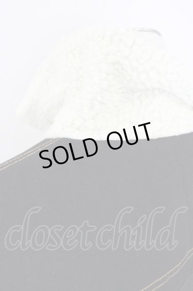 画像9: AFYF（rovtski） / バックパッチ LONG DENIM　Gジャン  ブラック T-24-09-24-008-AF-ou-YM-ZT-M017 (9)