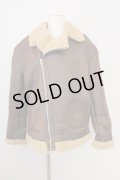 ZARA / 裏ボアPUダブルライダースブルゾン EU L ブラウン T-24-09-24-009-ZA-ou-YM-ZT-ML001