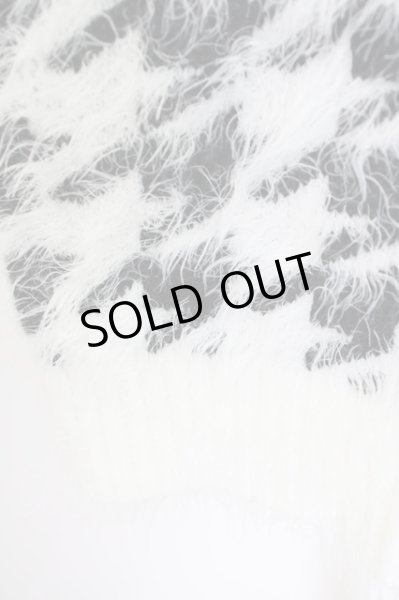 画像6: BUFFALO BOBS / MUKKU-V/HOUNDSTOOTHフェザーモールニット 2-3 ホワイト T-24-09-24-001-BU-to-YM-ZT375 (6)