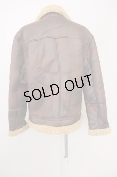 画像2: ZARA / 裏ボアPUダブルライダースブルゾン EU L ブラウン T-24-09-24-009-ZA-ou-YM-ZT-ML001 (2)