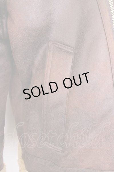 画像5: ZARA / 裏ボアPUダブルライダースブルゾン EU L ブラウン T-24-09-24-009-ZA-ou-YM-ZT-ML001 (5)