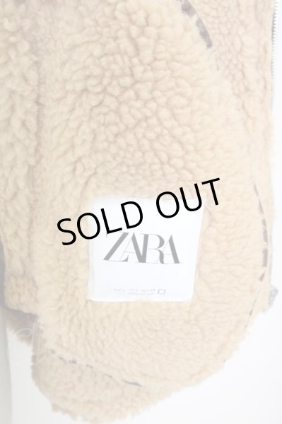 画像9: ZARA / 裏ボアPUダブルライダースブルゾン EU L ブラウン T-24-09-24-009-ZA-ou-YM-ZT-ML001 (9)