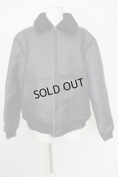 画像1: ZARA / 裏ボアPUシングルライダースブルゾン EU XL ブラック T-24-09-24-010-ZA-ou-YM-ZT-ML002
