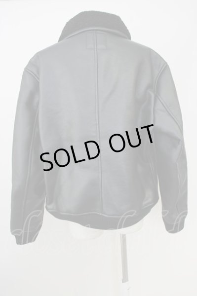 画像2: ZARA / 裏ボアPUシングルライダースブルゾン EU XL ブラック T-24-09-24-010-ZA-ou-YM-ZT-ML002 (2)