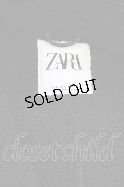 画像7: ZARA / 裏ボアPUシングルライダースブルゾン EU XL ブラック T-24-09-24-010-ZA-ou-YM-ZT-ML002 (7)