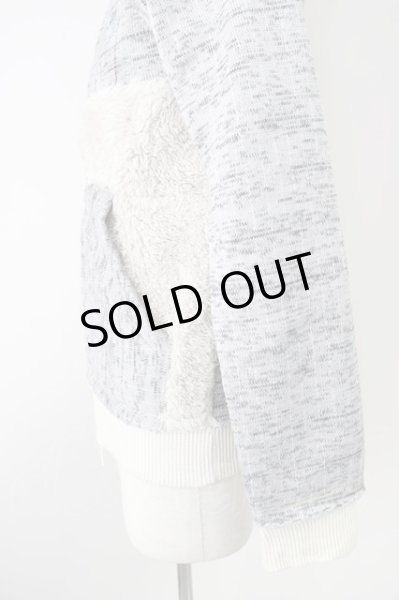 画像3: FranCisT_MOR.K.S. / パッチワークボアパーカー 2 グレー T-24-09-24-011-Fr-to-YM-ZT372 (3)