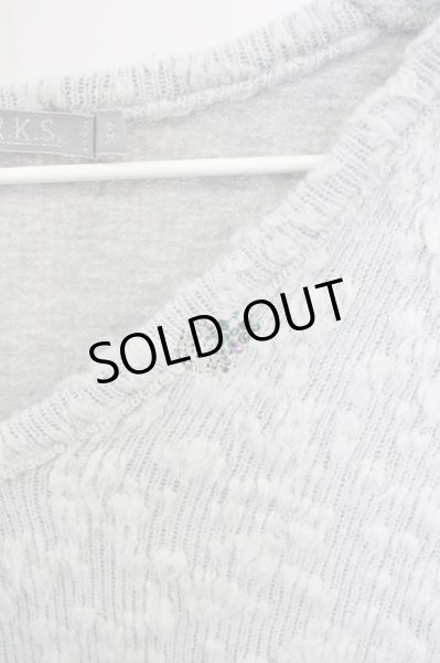 画像3: FranCisT_MOR.K.S. / 立体ジャガードVネックニットソー 3 グレー T-24-09-24-002-Fr-to-YM-ZT375 (3)