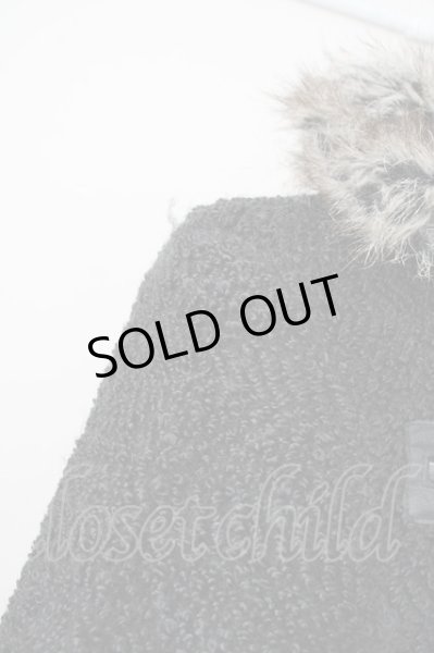 画像7: BUFFALO BOBS / アクリルニットファー襟ブルゾンジャケット 2 ブラック T-24-09-24-012-BU-ja-YM-ZT (7)