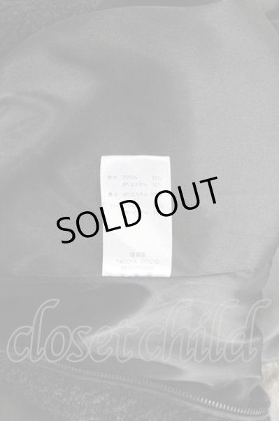 画像10: BUFFALO BOBS / アクリルニットファー襟ブルゾンジャケット 2 ブラック T-24-09-24-012-BU-ja-YM-ZT (10)