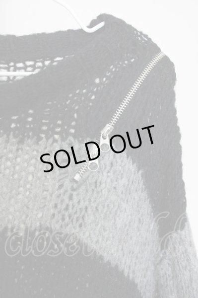 画像3: CIVARIZE / ショルダーZIPボーダーニット F ブラックｘホワイト T-24-09-26-003-CI-to-YM-ZT419 (3)