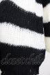 画像6: CIVARIZE / ショルダーZIPボーダーニット F ブラックｘホワイト T-24-09-26-003-CI-to-YM-ZT419 (6)